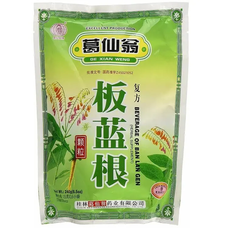 3 Bags Ge Xian Weng Ban Lan Gen Herbal Tea (16 Packets)
