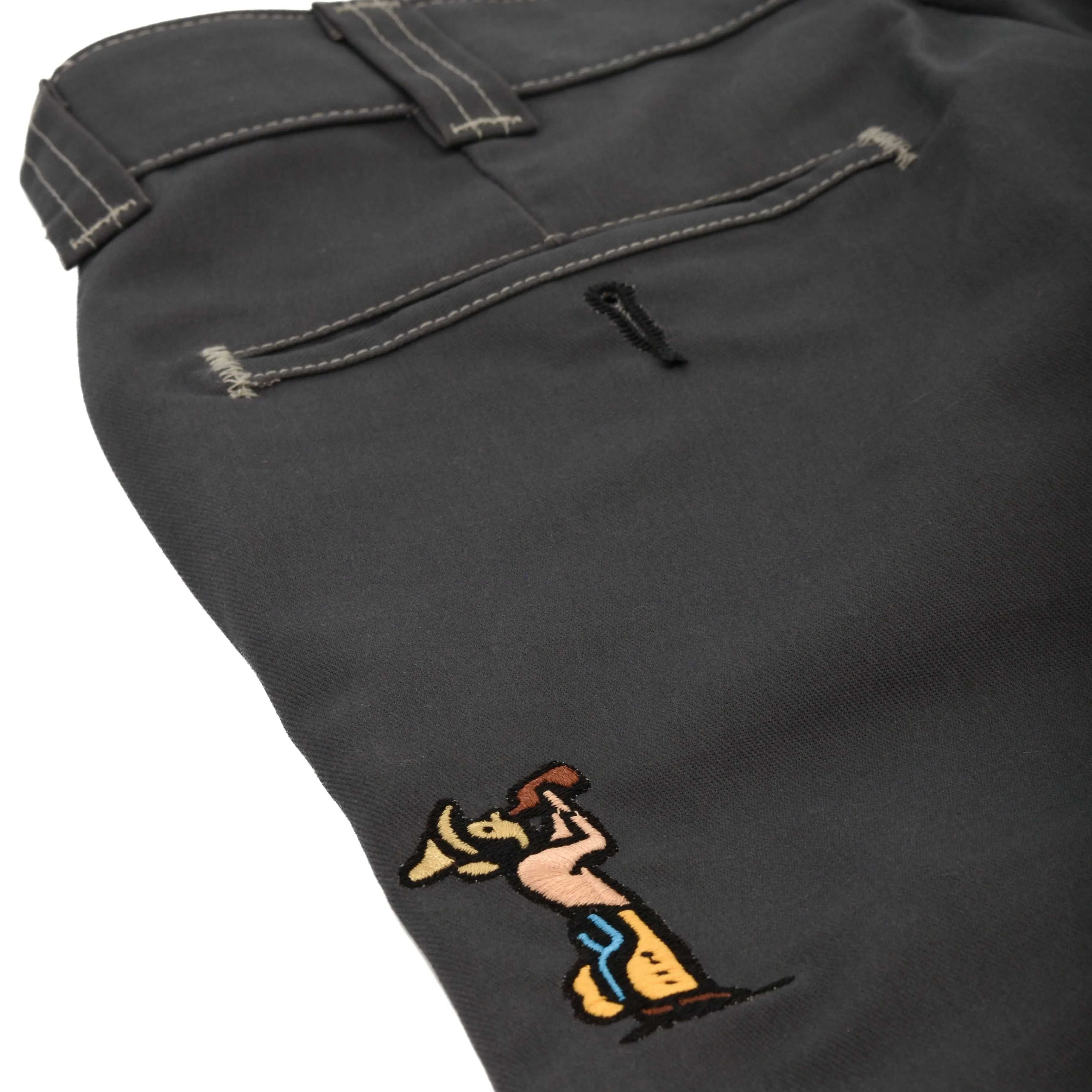 303 Boards - 303 X Paky Wild Frontier X Dickies Skateboarding Regular Fit Double Knee Pants (Charcoal)