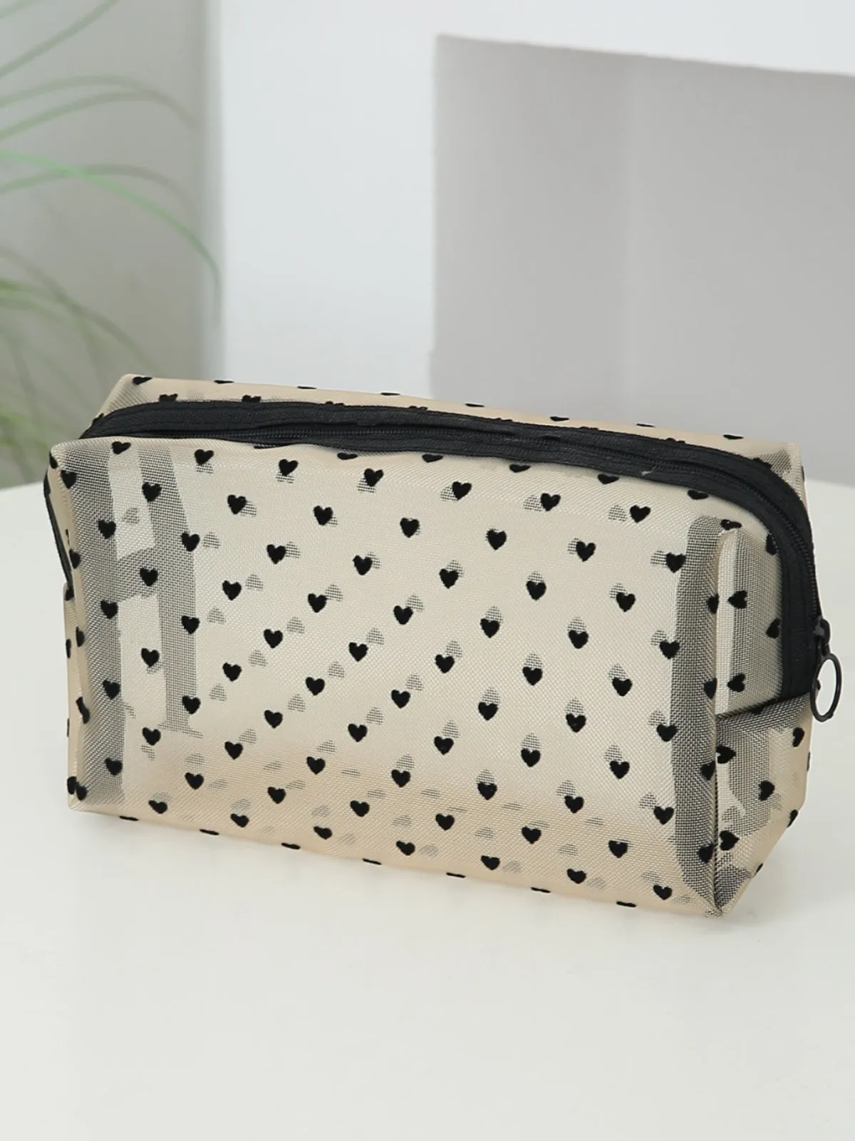 4-Piece Heart Polyester Storage Bag Set for Stylish Organization