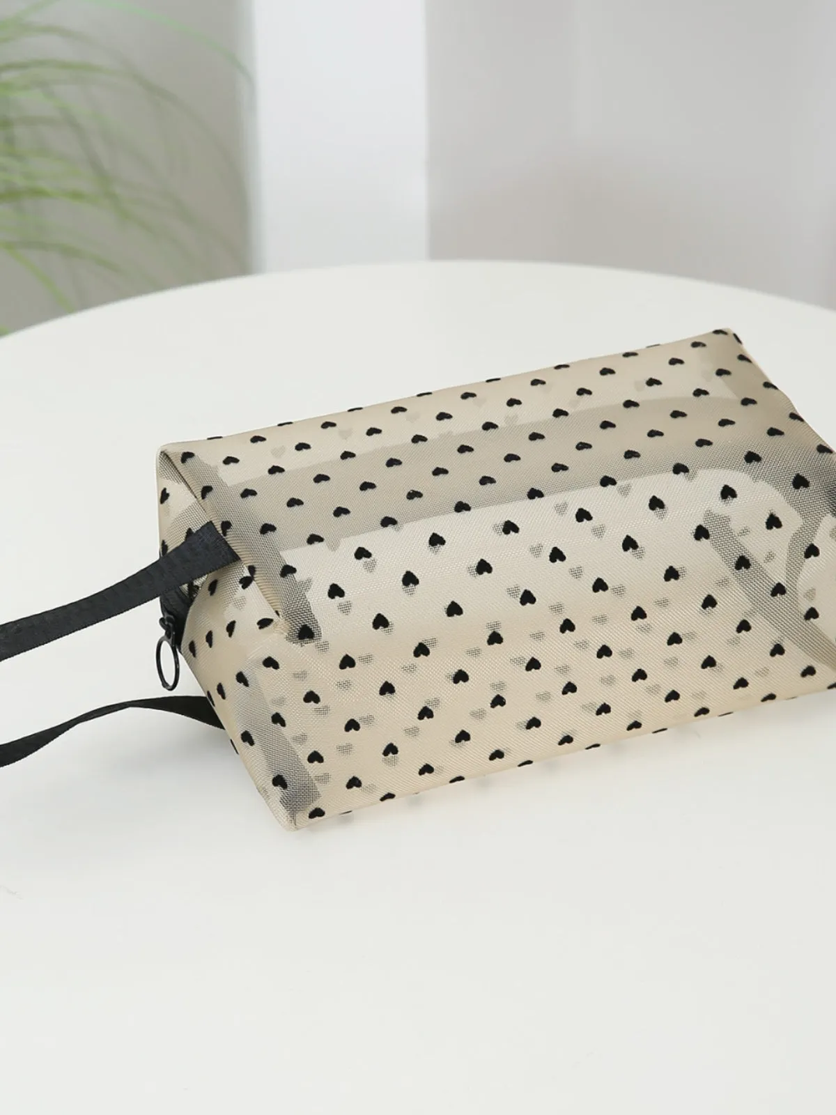 4-Piece Heart Polyester Storage Bag Set for Stylish Organization