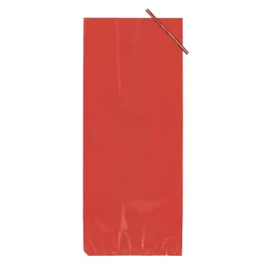5 In. X 11 In. Red Poly Bags | 36 Count