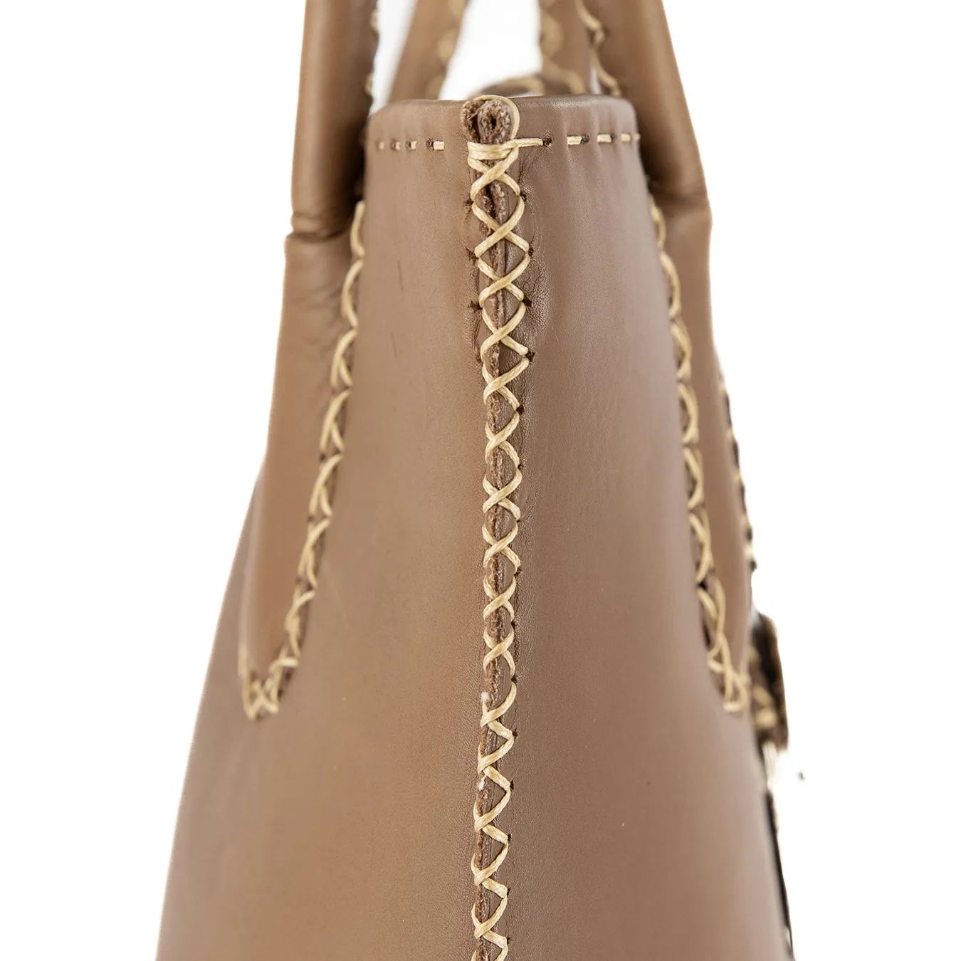 Azetha : Ladies Leather Shopper Handbag in Caramel Relaxa