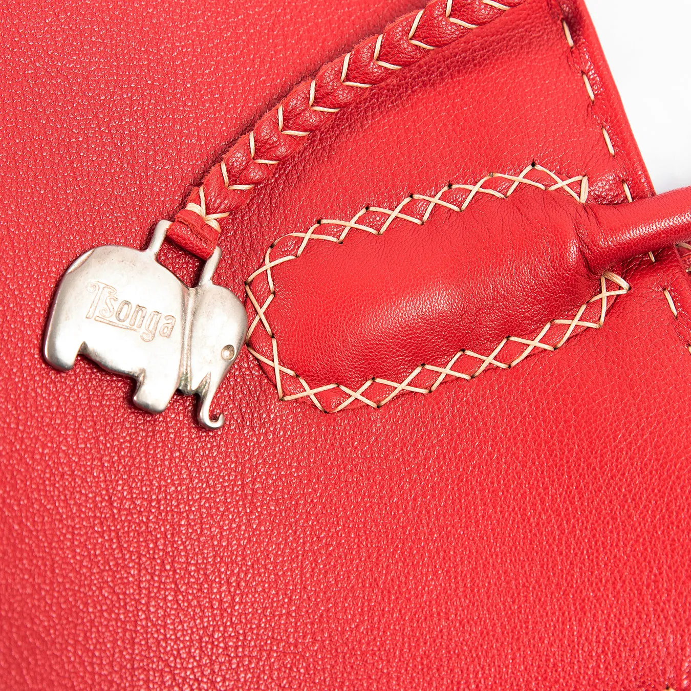 Azetha : Ladies Leather Shopper Handbag in Valentine Cayak