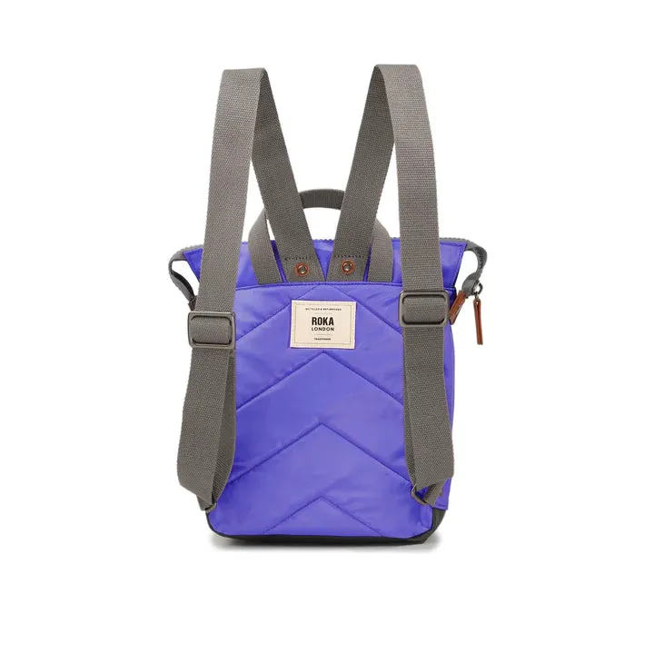 BANTRY B RECYCLED NYLON SMALL SIMPLE PURPLE BACKPACK