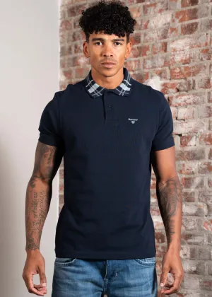 Barbour trematon tailored fit polo shirt - navy