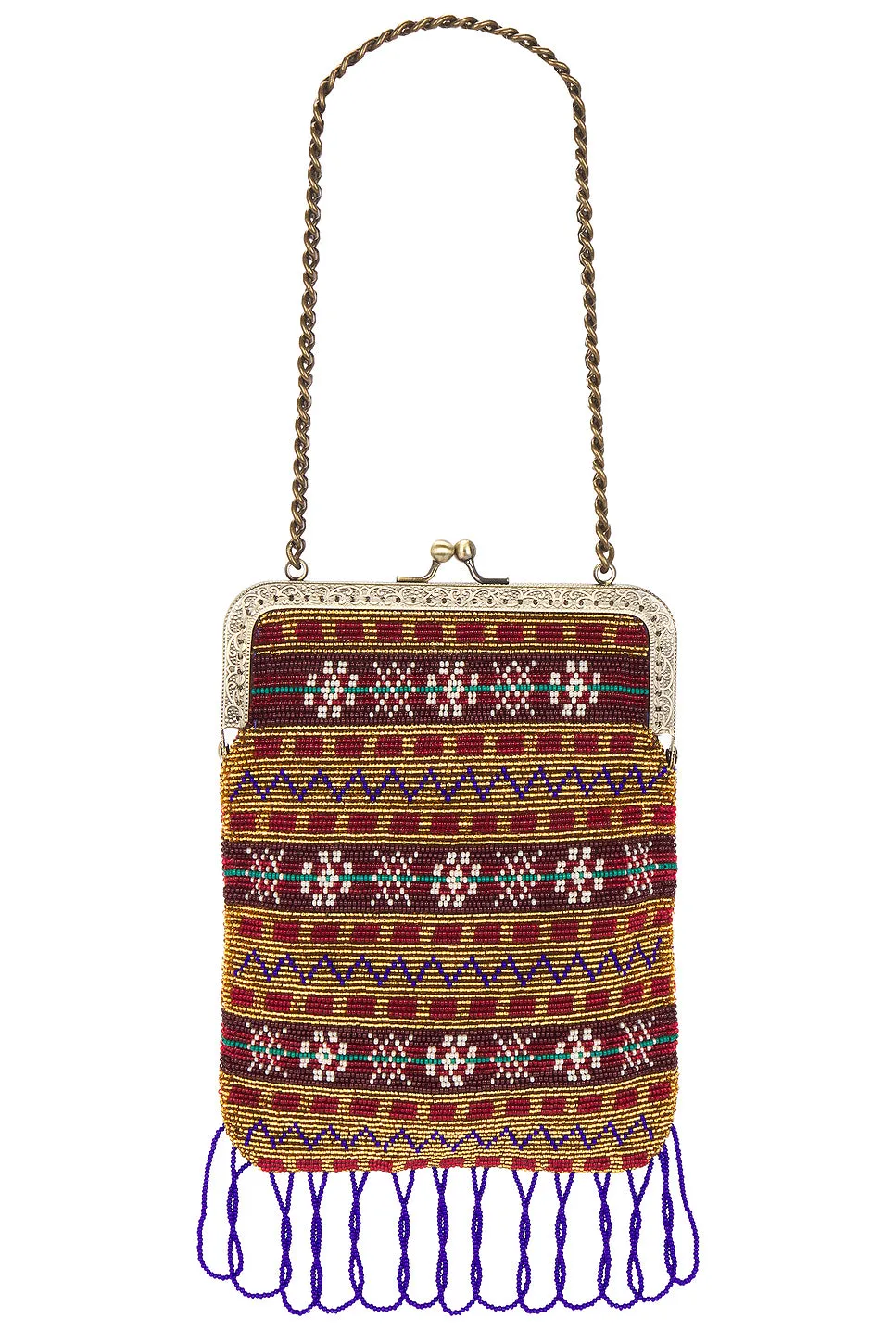 Beaded Bracken Frame Bag
