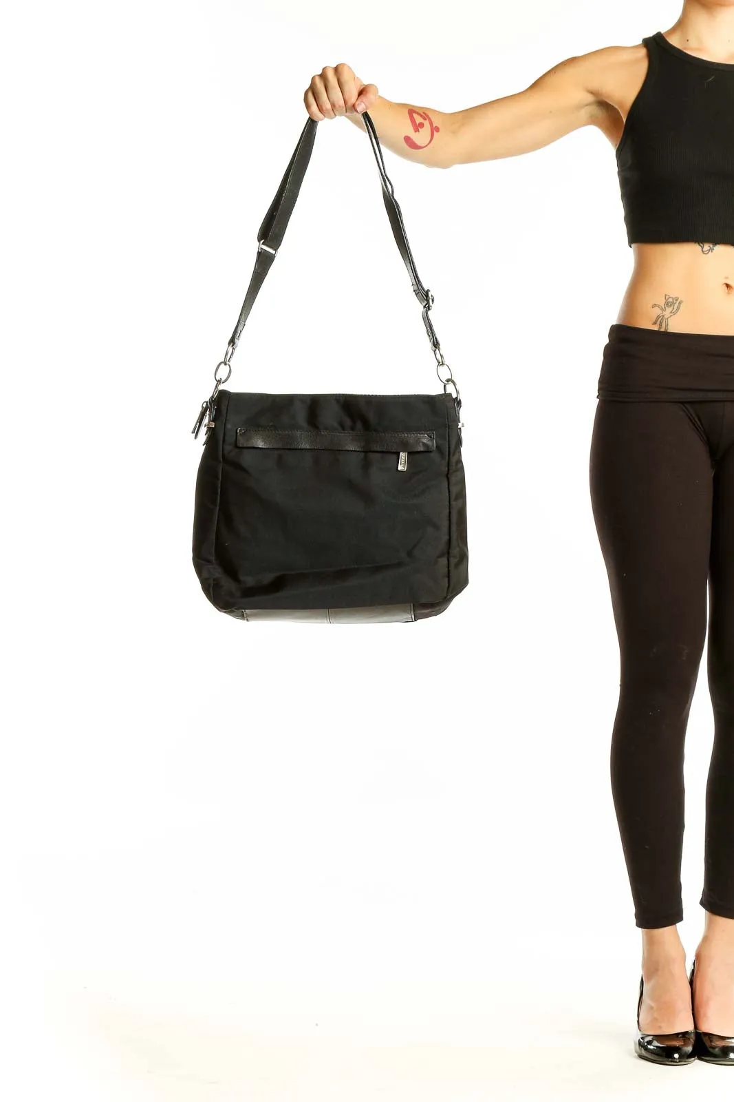 Black Versatile Shoulder Bag