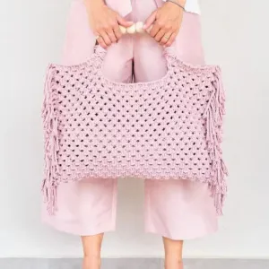 Boho-Chic Crochet Style Summer Fringe Beach Bags