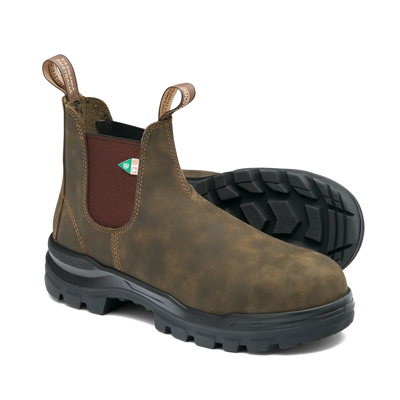 Boots - Blundstone Rotoflex Work & Safety Boot, Rustic Brown, 8302
