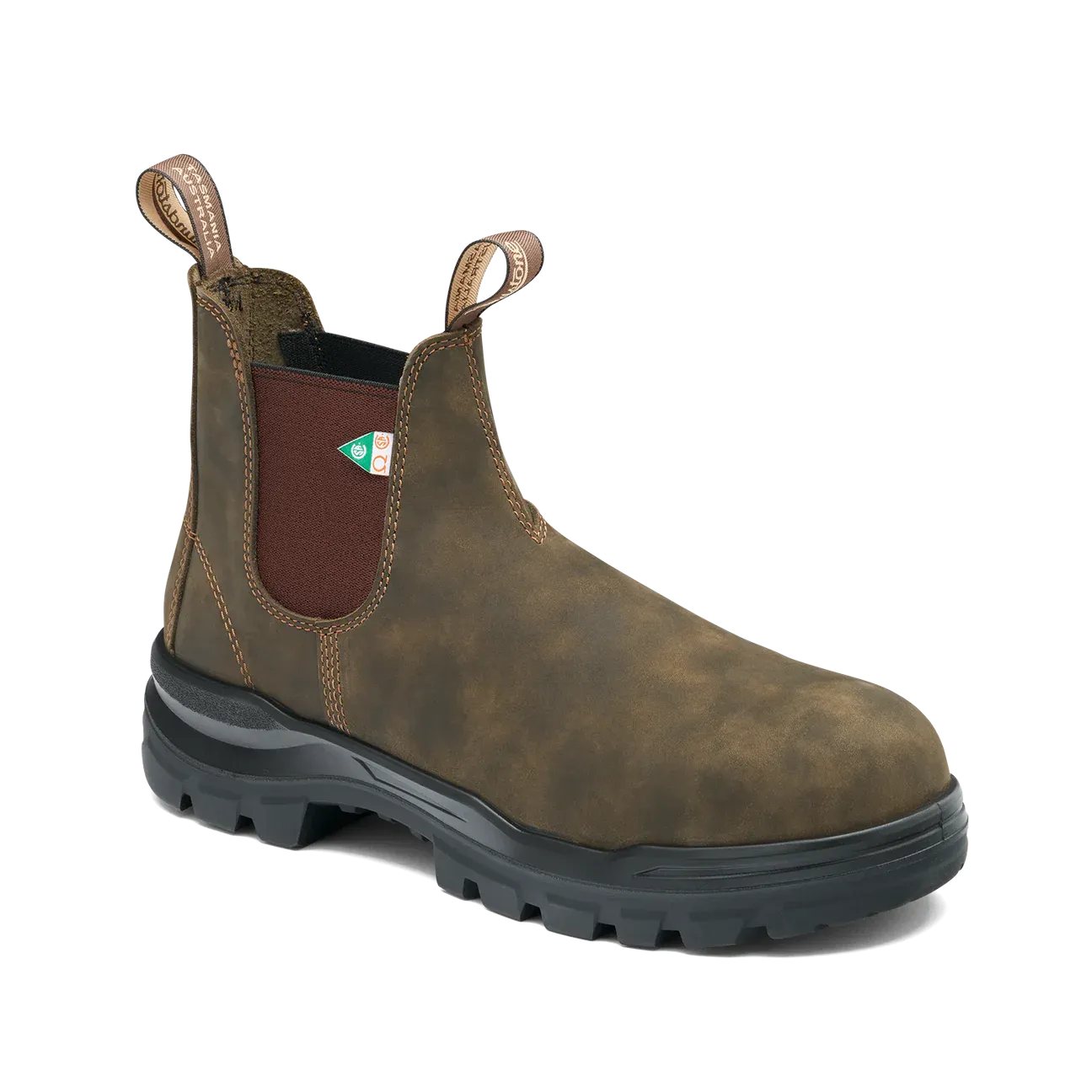 Boots - Blundstone Rotoflex Work & Safety Boot, Rustic Brown, 8302