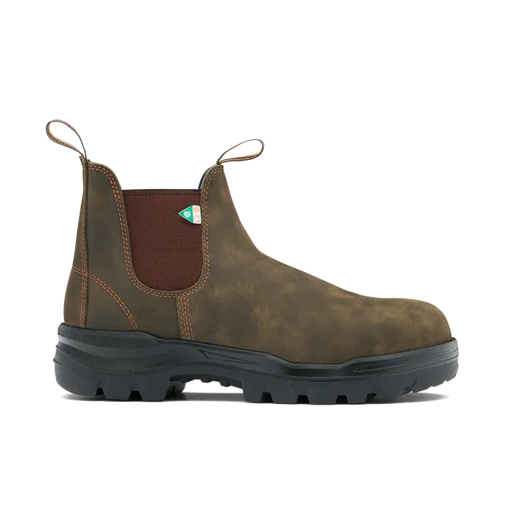 Boots - Blundstone Rotoflex Work & Safety Boot, Rustic Brown, 8302