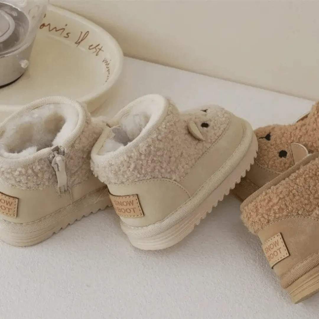 Cartoon Bear Kids Snow Boots