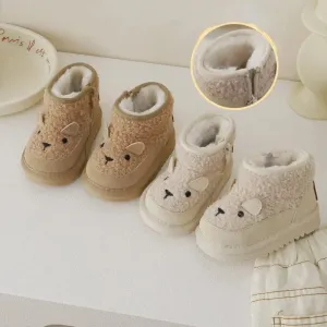 Cartoon Bear Kids Snow Boots
