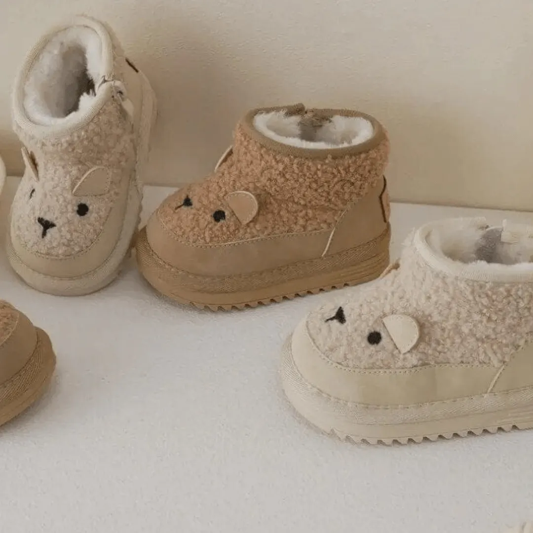 Cartoon Bear Kids Snow Boots