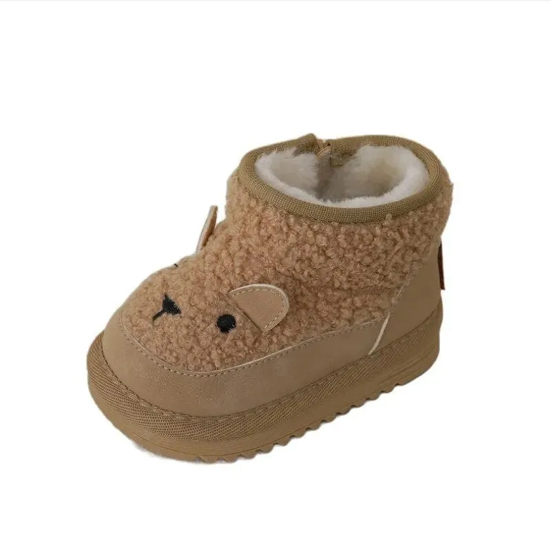 Cartoon Bear Kids Snow Boots