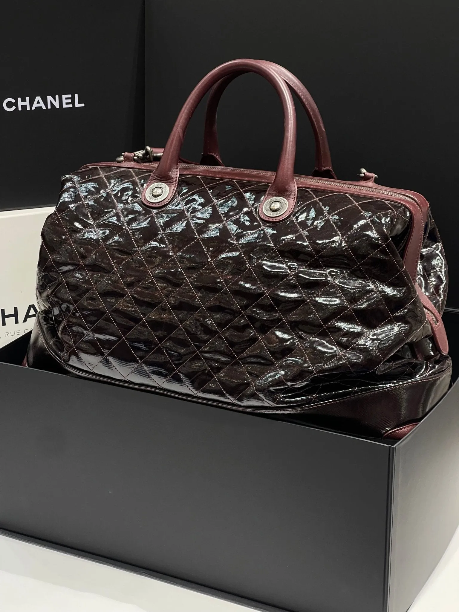 Chanel - grand cabas bordeaux