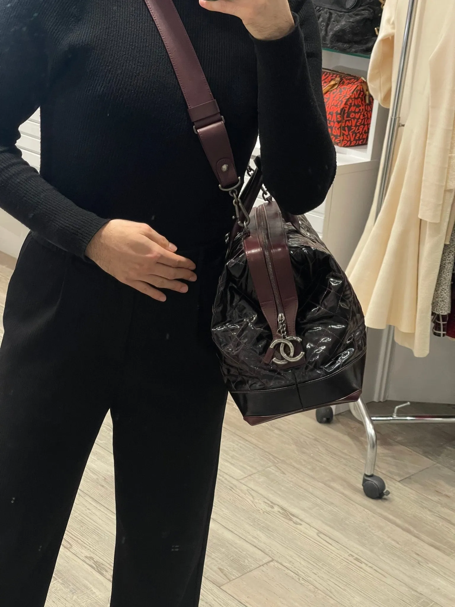 Chanel - grand cabas bordeaux