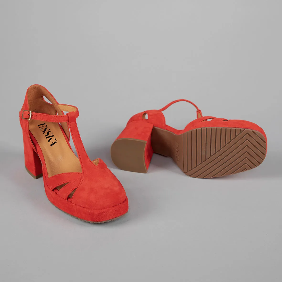 Chaza Red Suede
