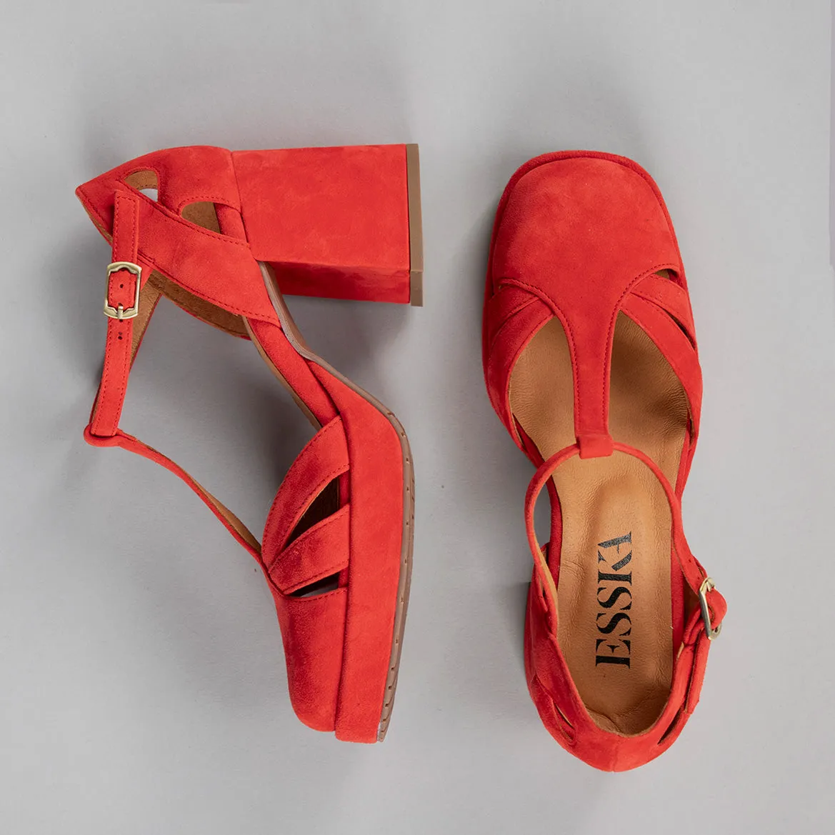 Chaza Red Suede
