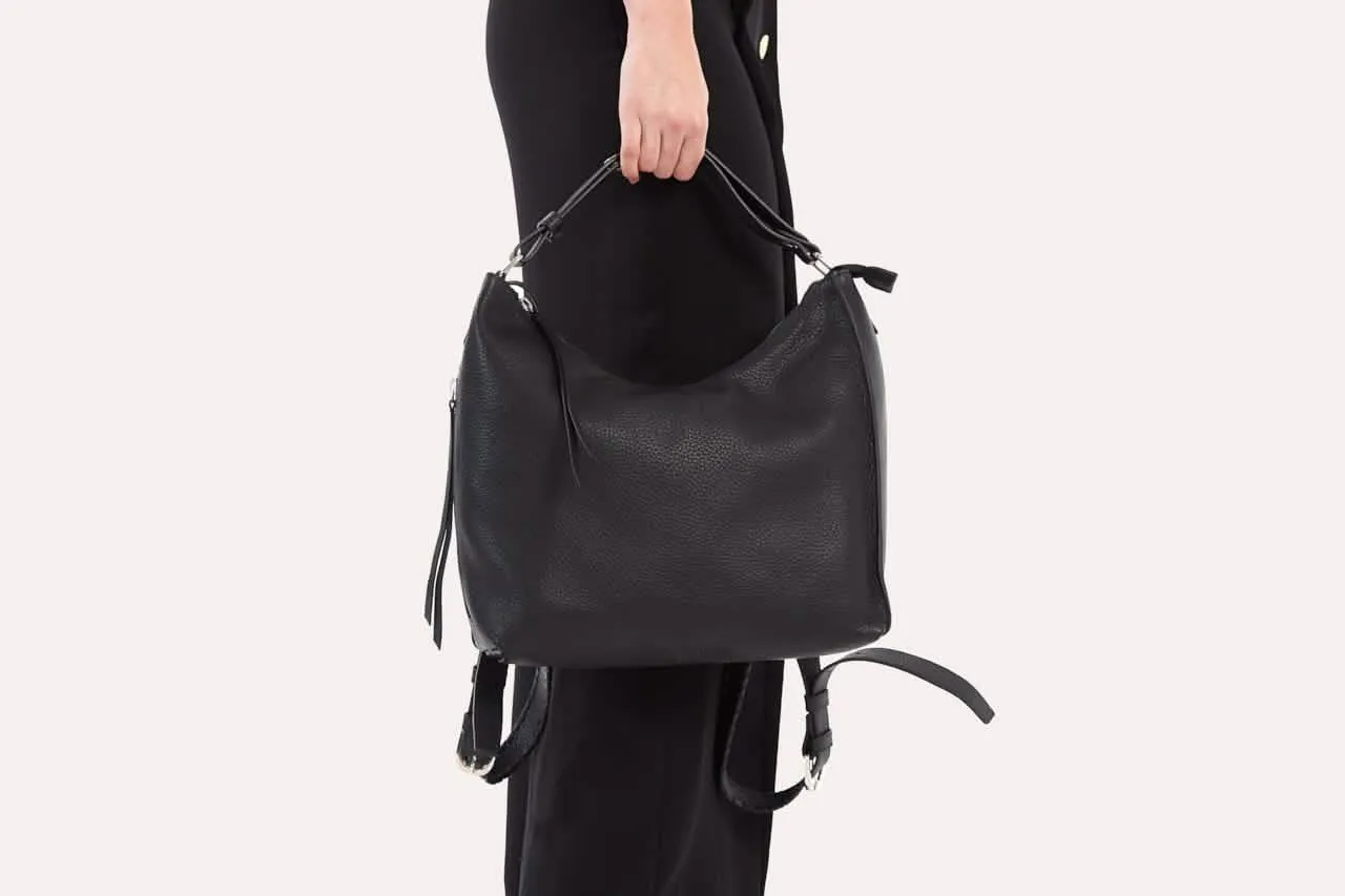 Chic Multi-Functional Leather Bag
