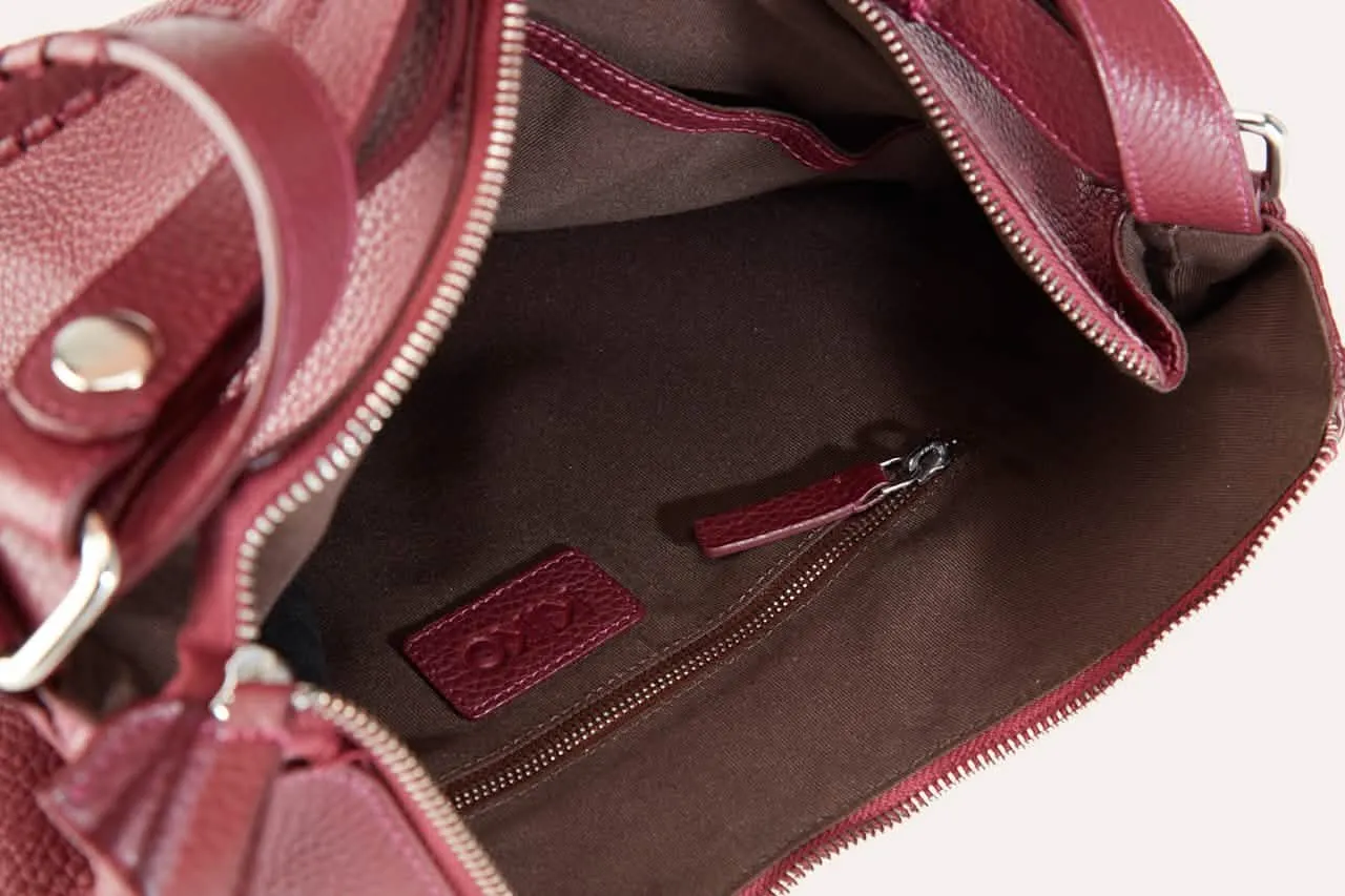 Chic Multi-Functional Leather Bag