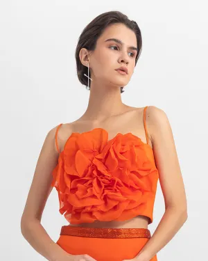 Chiffon Flower Top
