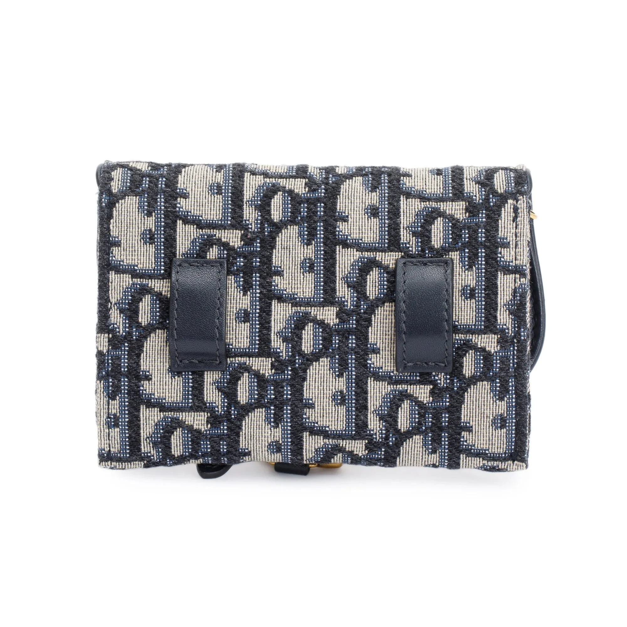 Christian Dior 2020 Oblique Jacquard Nano Saddle Chain Pouch