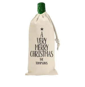 Christmas Wine Bag Various Designs | Personalised