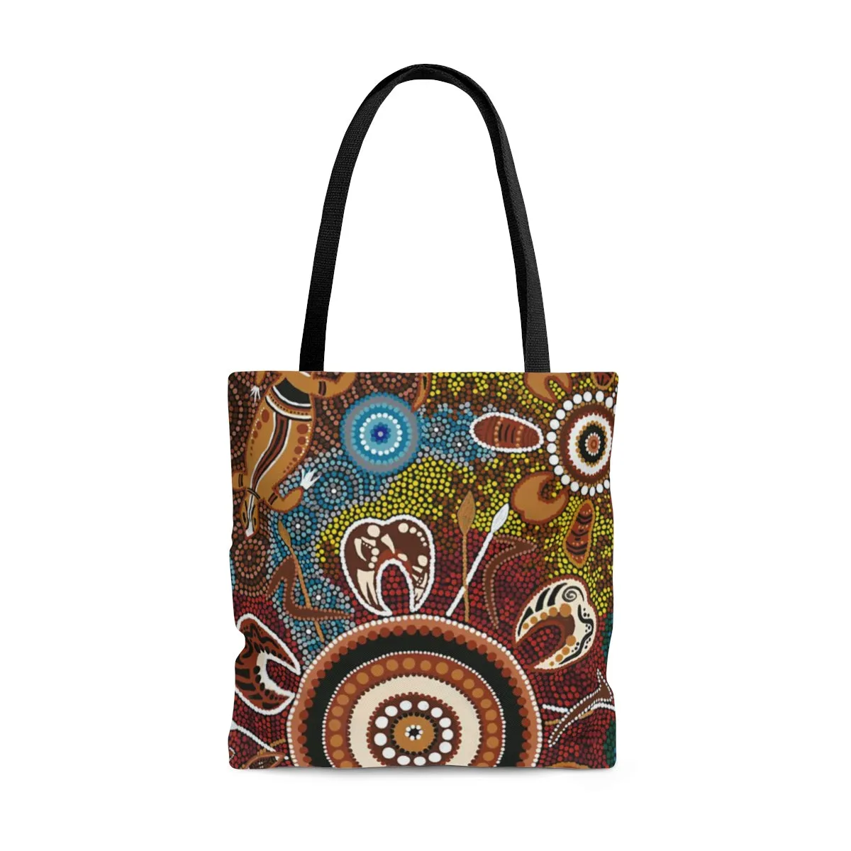 Contemporary Aboriginal Art Design Print AOP Tote Bag