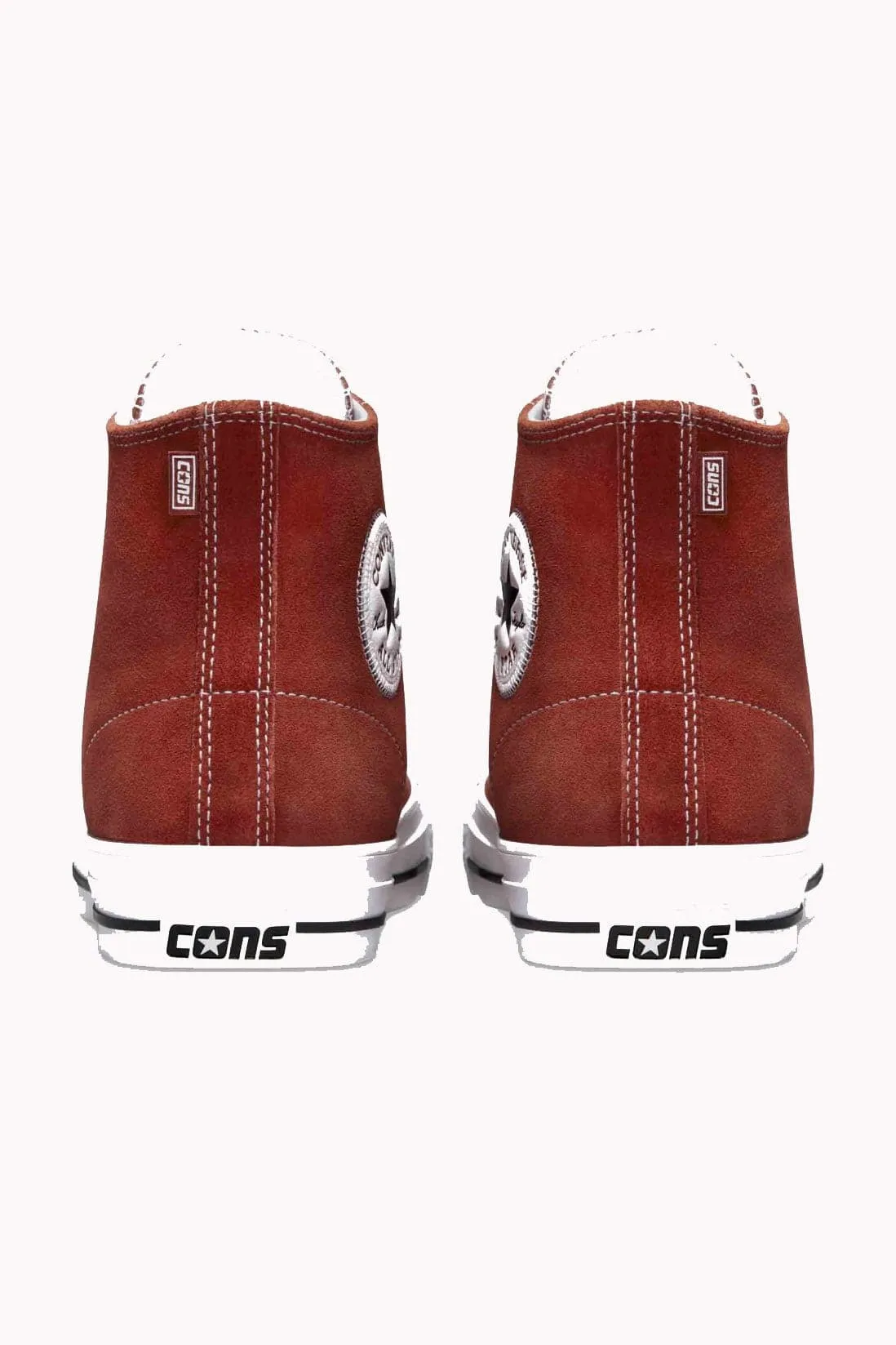 CONVERSE CONS CHUCK TAYLOR ALL STAR PRO SUEDE HIGH TOP - DARK TERRACOTTA