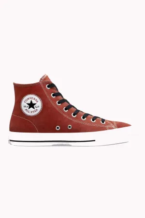 CONVERSE CONS CHUCK TAYLOR ALL STAR PRO SUEDE HIGH TOP - DARK TERRACOTTA
