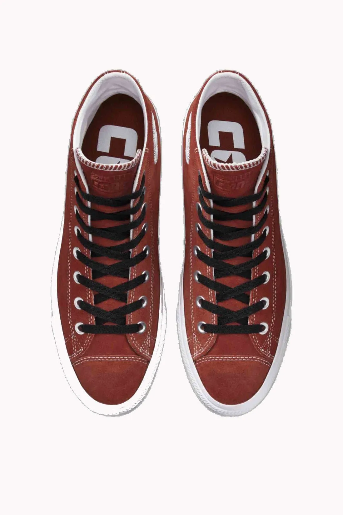 CONVERSE CONS CHUCK TAYLOR ALL STAR PRO SUEDE HIGH TOP - DARK TERRACOTTA