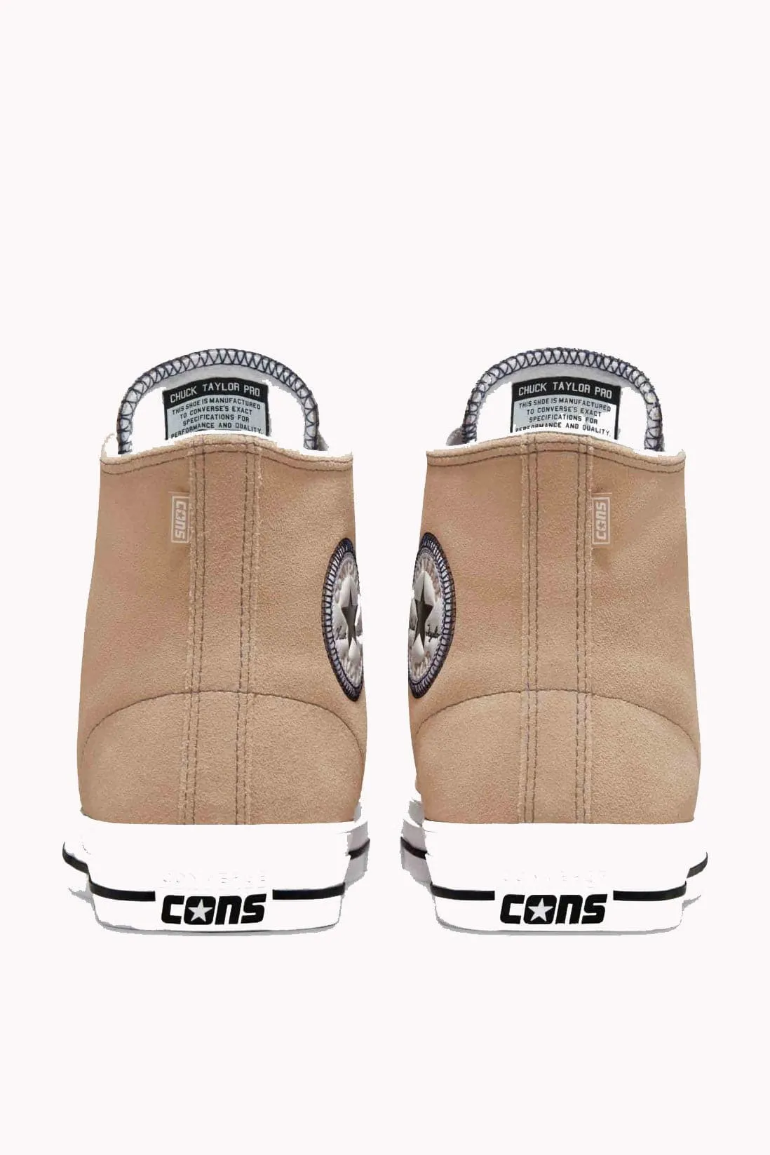 CONVERSE CONS CHUCK TAYLOR ALL STAR PRO SUEDE HIGH TOP - HEMP/BLACK/WHITE