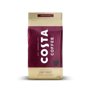 Costa Light Roast Ground Coffee, 12 oz bag (10 count); 704900
