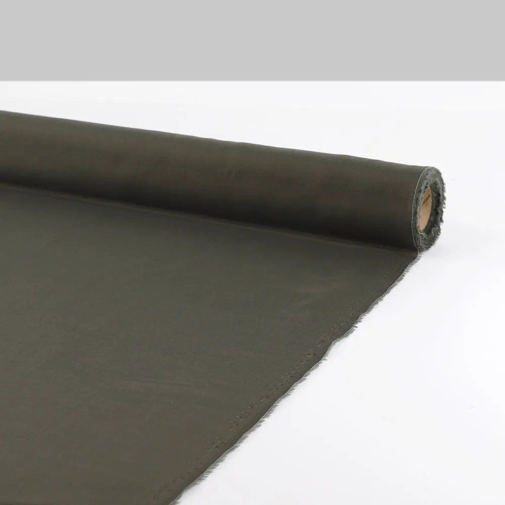 Cotton / Silk Voile - Dark Khaki