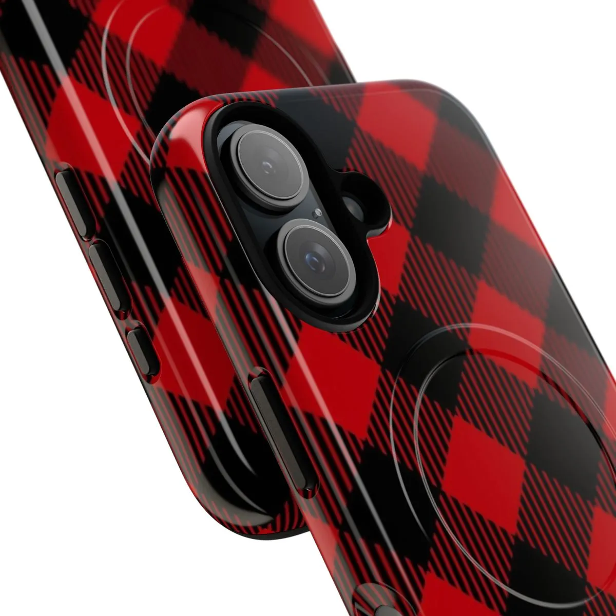 Cozy Buffalo Plaid Pattern Magnetic Protective Phone Case