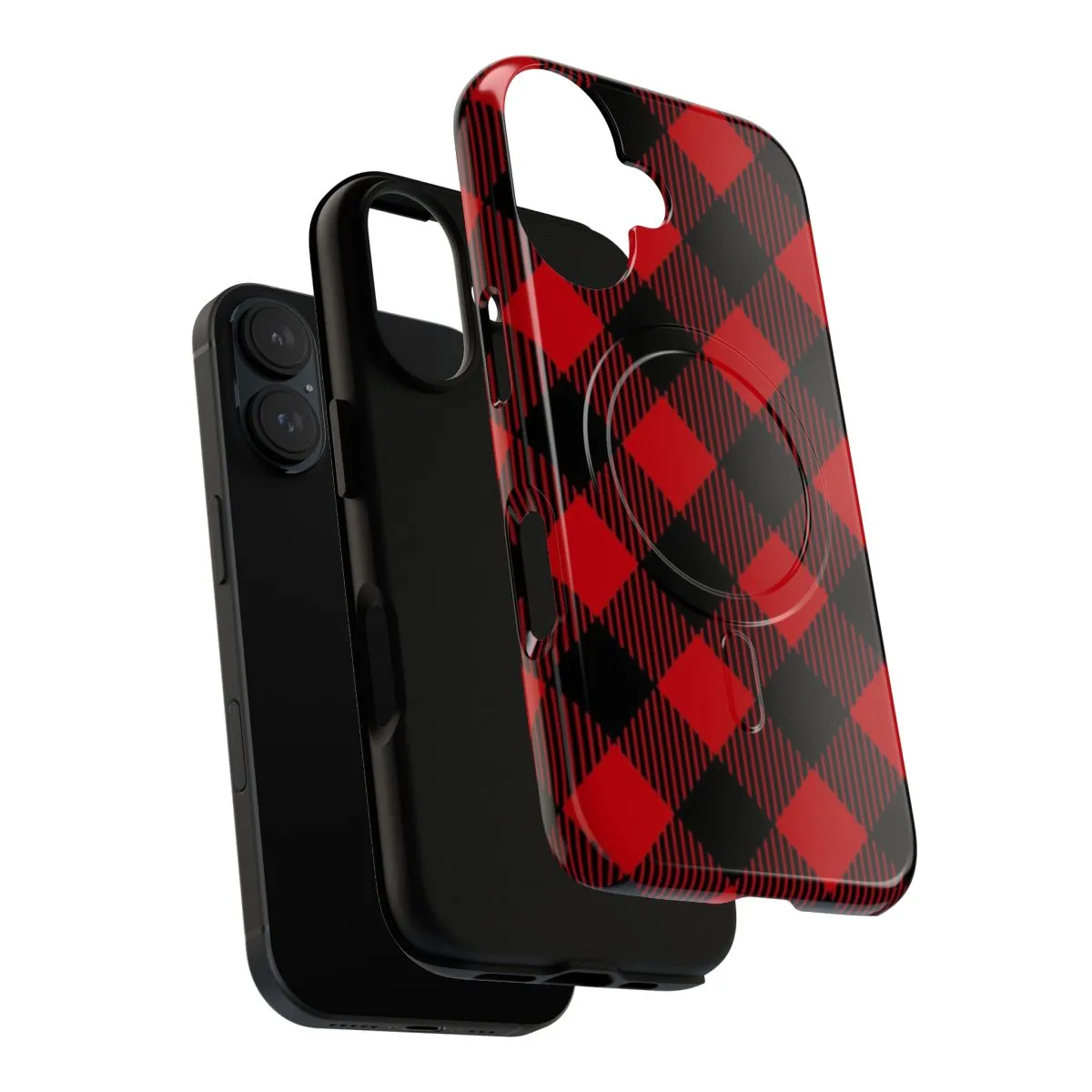 Cozy Buffalo Plaid Pattern Magnetic Protective Phone Case