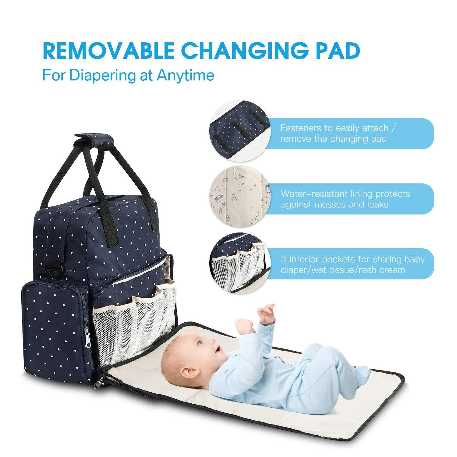Diaper Bags Mommy Bag Baby Backpack Multi-Functional Fashion Large Capacity Storage Bag