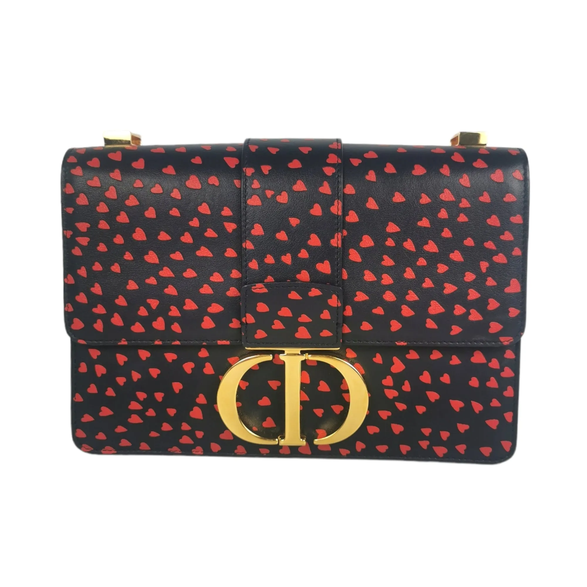 Dior 30 Montaigne I love Paris Red Hearts Leather