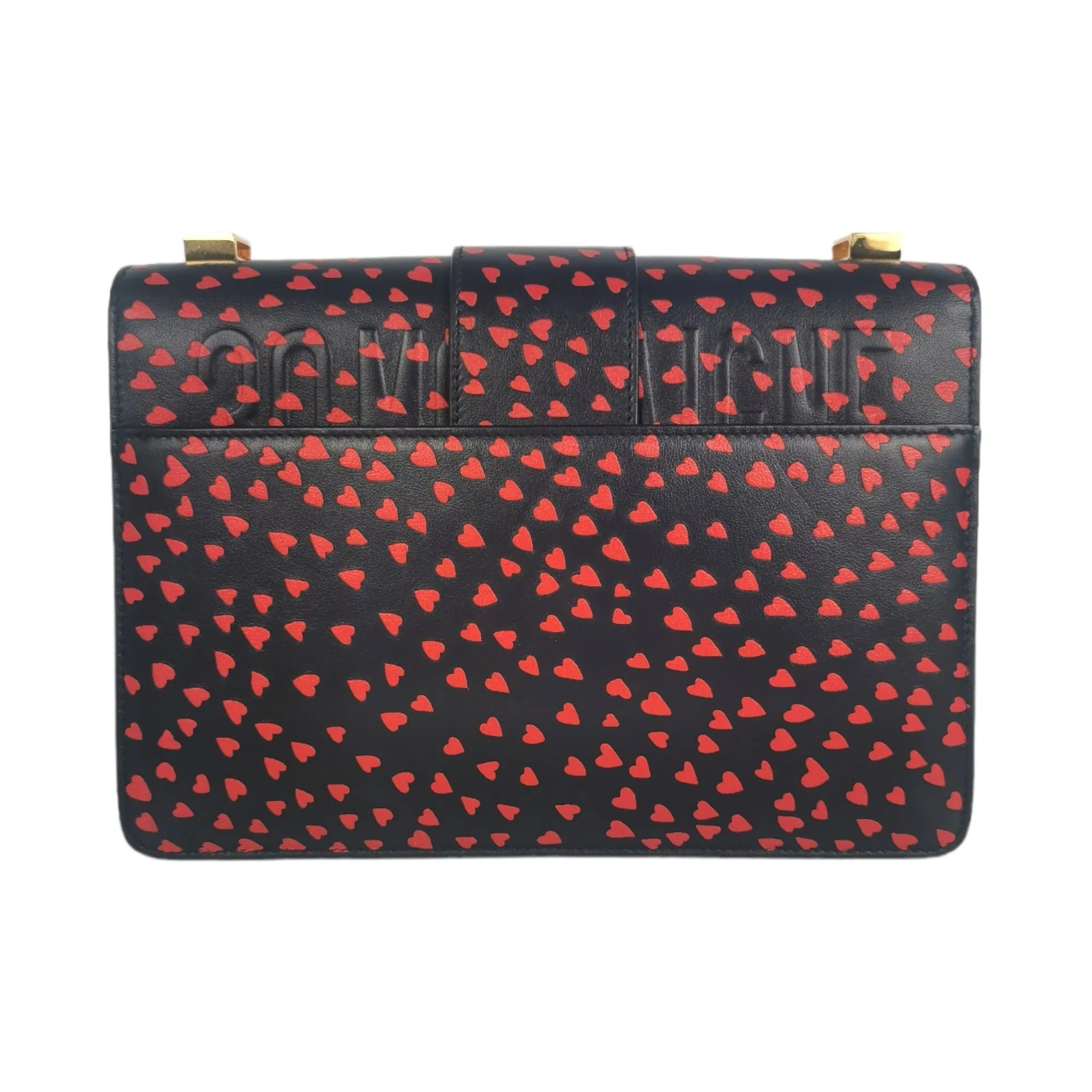 Dior 30 Montaigne I love Paris Red Hearts Leather