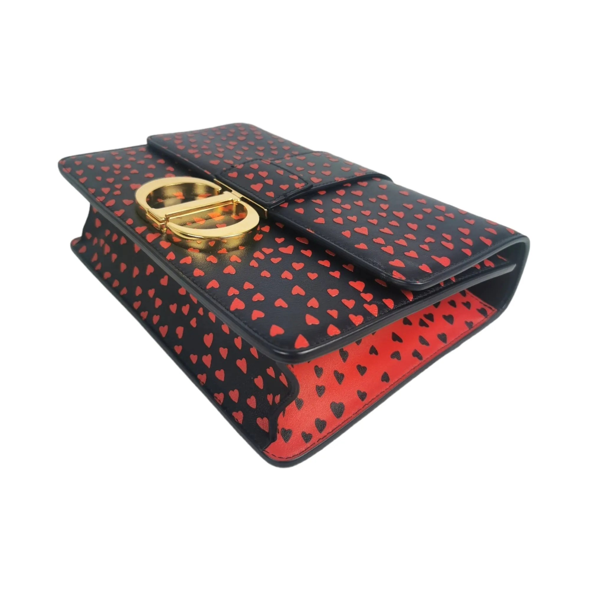 Dior 30 Montaigne I love Paris Red Hearts Leather