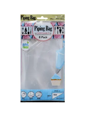 Disposable Icing Bag 28 x 41cm BPA Free | 8 Pack