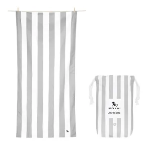 DOCK & BAY QUICK DRY TOWELS CABANA - GOA GREY