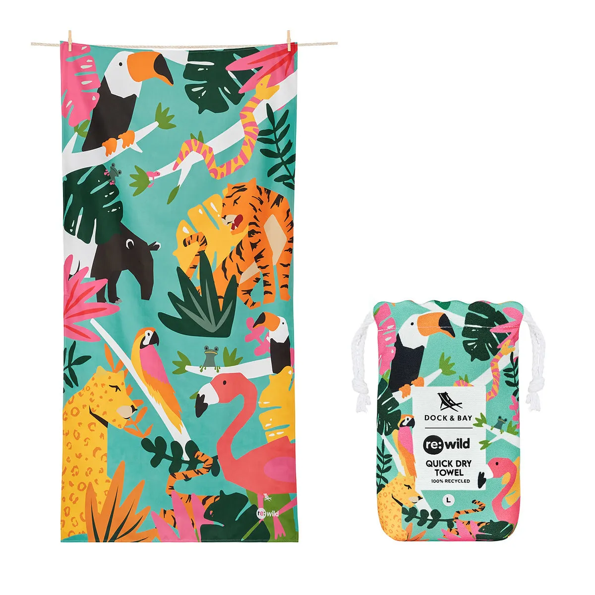 Dock & Bay Quick Dry Towels - Havana Cabana (Set of 4)