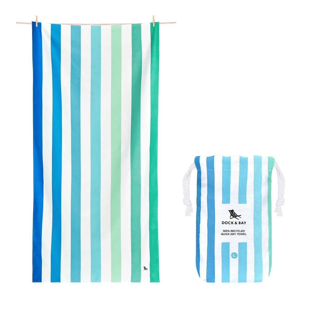 Dock & Bay Quick Dry Towels - Lazy Lake (Set of 6)