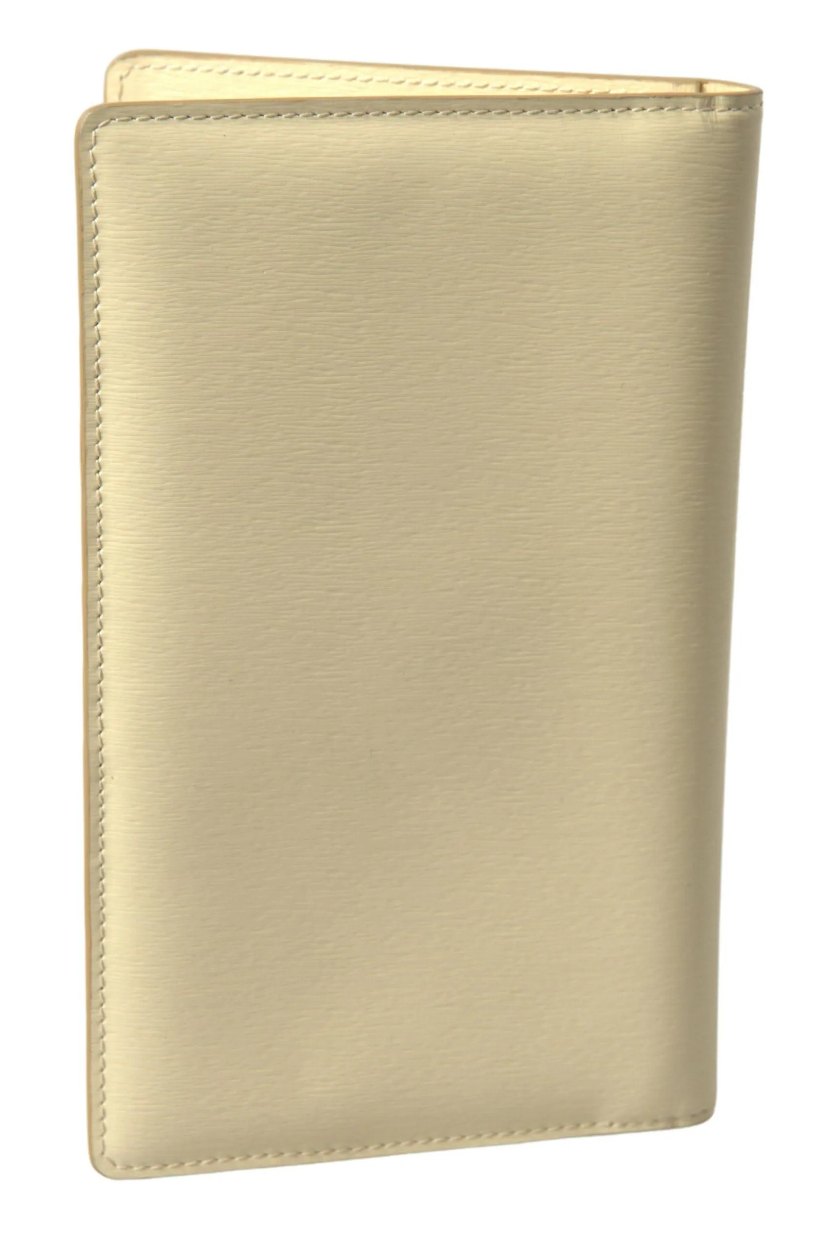 Dolce & Gabbana Beige Leather DG Logo Bifold Card Passport Holder Wallet