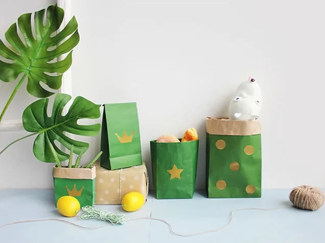 Durable Kraft Paper Storage Bags 4pcs Set H612D