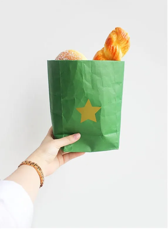 Durable Kraft Paper Storage Bags 4pcs Set H612D