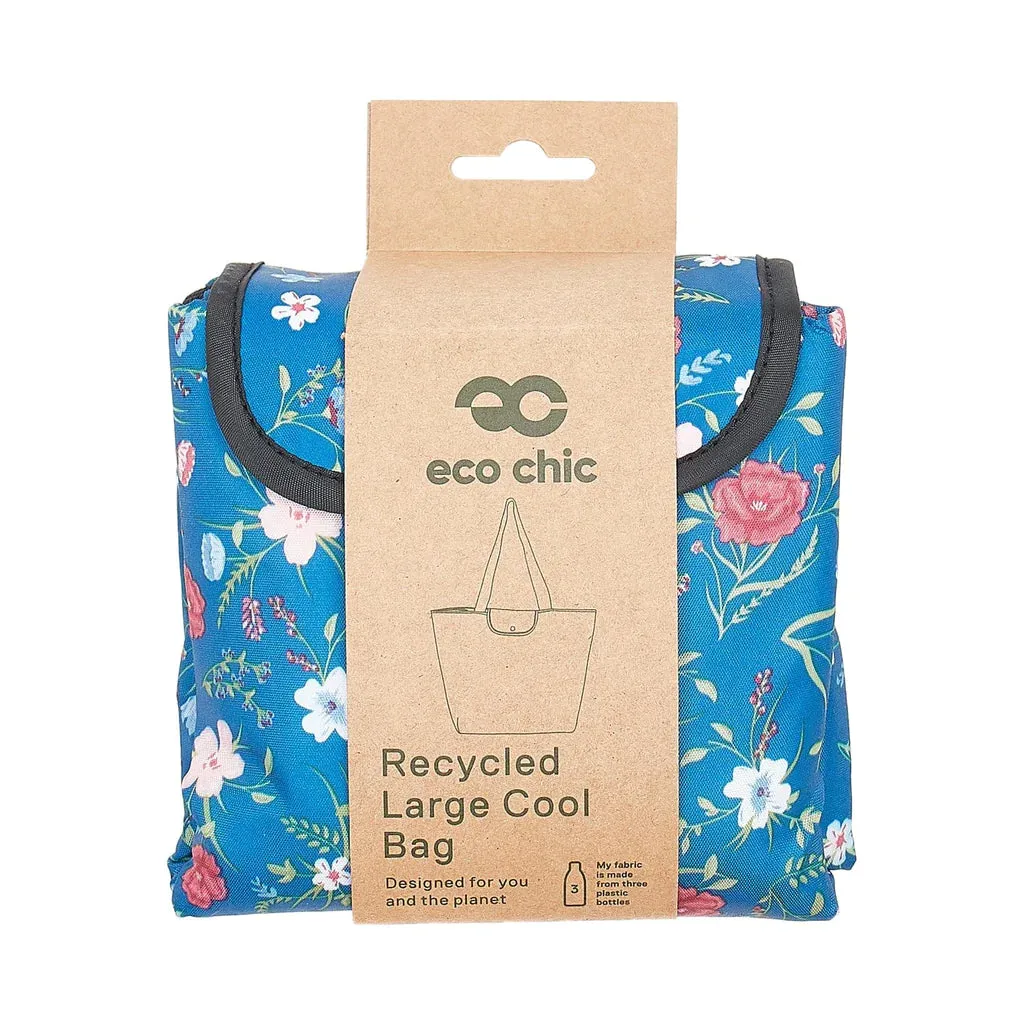 Eco Chic Navy Floral Insulated Shopping Bag