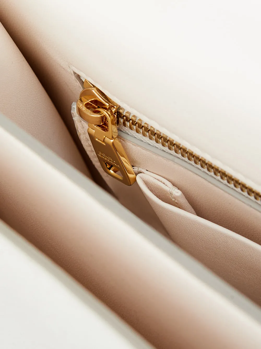 Elegant Milk White Leather Shoulder Bag